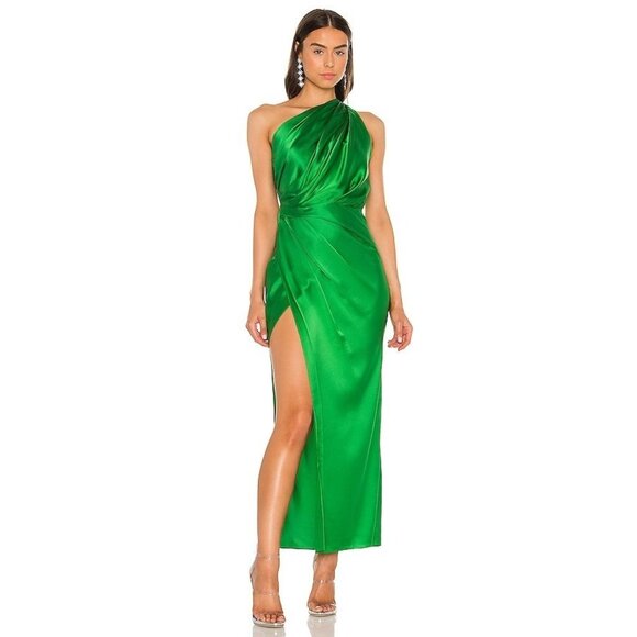 The Sei Dresses & Skirts - The Sei X REVOLVE Asymmetrical Draped Dress in Kelly Green